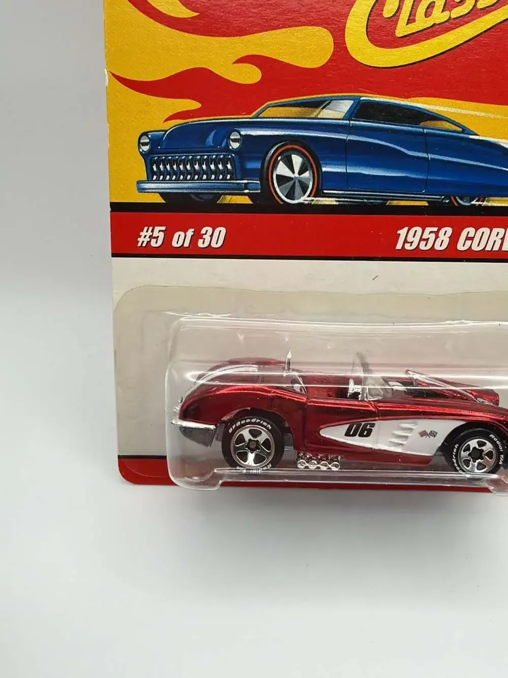 Hot Wheels Classics Series 2 #5 of 30 1958 Corvette Spectraflame Red Die-Cast Ca